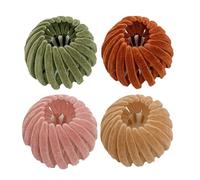 Hair Bun Holder - 4X Birds Nest Hair Claw Clamps | Retractable Bun Maker, Stylish Anti-Slip Ponytail- Holders For -Women -Girls