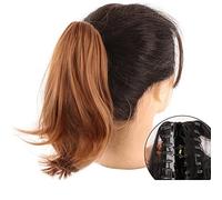Hair Bun Ladies Ponytail Warped Ponytail Hair Extensions Synthetic Straight Hair With Claw Clips Ponytail Natural Wig Bun wig(30)