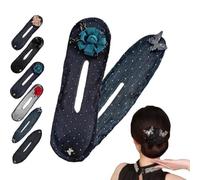 Hair Bun Maker Hair Curling Artifact Women's Net Yarn Flowers Bun Hair Curler Headband Ro Hairpin Accessories J8z8 Hair Lazy Bow