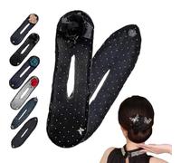 Hair Bun Maker Hair Curling Artifact Women's Net Yarn Headband Hair Bow Curler Bun Hair Accessories Flowers Ro Hairpin T9i0 Lazy
