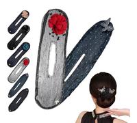 Hair Bun Maker Hair Curling Artifact Women's Net Yarn Headband Hair Bow Curler Ro T9i0 Hairpin Accessories Flowers Bun Lazy Hair