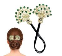 Hair Bun Maker | Peafowl Lazy Curler Chinese Style - Fashion Donut Hair Maker, Beautiful Accessories with Bun Effect for Daily Activities or Special Celebrations