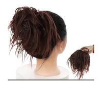 Hair Bun Messy Bun Hair Slice Ponytail Hair Extensions with Elastic Rubber Band Synthetic Fluffy Bun Women Wig Hair Bun Hair Bun Piece(0016)