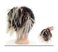 Hair Bun Messy Bun Hair Slice Ponytail Hair Extensions with Elastic Rubber Band Synthetic Fluffy Bun Women Wig Hair Bun Hair Bun Piece(004)