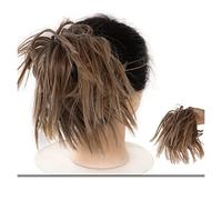 Hair Bun Messy Bun Hair Slice Ponytail Hair Extensions with Elastic Rubber Band Synthetic Fluffy Bun Women Wig Hair Bun Hair Bun Piece(005)