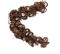 Hair Bun Messy Bun Hair Slices 21 Inch Long Synthetic Messy Shaggy Bun Wrap Hair Ties Curly Bun Hair Ties for Women Hair Bun Hair Bun Piece(Q17 M4-30)
