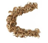 Hair Bun Messy Bun Hair Slices 21 Inch Long Synthetic Messy Shaggy Bun Wrap Hair Ties Curly Bun Hair Ties for Women Hair Bun Hair Bun Piece(Q13 12T24)
