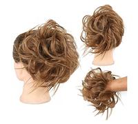 Hair Bun Messy Bun Synthetic Curly Wavy Hair Bun Circle Ponytail Hair Slices with Elastic Rubber Band Hair Extensions for Women Hair Bun Piece(Q17 12)