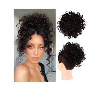 Hair bun Messy Curly Hair Bun Scrunchie Extensions Synthetic Elastic Drawstring Wave Ponytail Hairpiece Hair Bun Hair Piece for Women(4)