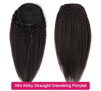 Hair Bun Pieces for Women 1 Pack Shaggy Ponytail Hair Extensions Real 8-24 Inch with Drawstring Comb Bun Wig for Women