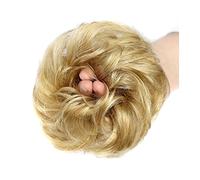 Hair Bun Pieces for Women 1-Pack Synthetic Messy Bun Extension Shaggy Headbands With Elastic Rubber Band Women Curly Wavy Wig Hair