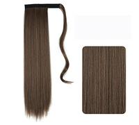 Hair Bun Pieces for Women 22-32 Inch Synthetic Long Straight Ponytail Headband Wig Wrap Hair Clip Extensions Bun for Women