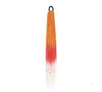 Hair Bun Pieces for Women 24 Inch Braided Ponytail Multicolor Braid Extensions Rainbow Hair Synthetic Wigs with Elastic Bands