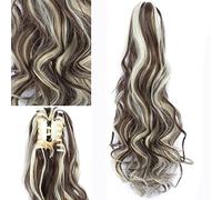 Hair Bun Pieces for Women 24 Inch Large Wavy Long Hair Synthetic Fiber Wig Fluffy Natural Claw Clips Women Ponytail Extensions Bun