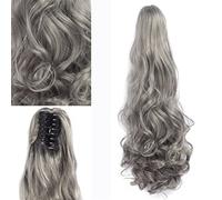 Hair Bun Pieces for Women 24 Inch Large Wavy Long Hair Synthetic Fiber Wig Fluffy Natural Claw Clips Women Ponytail Extensions Bun