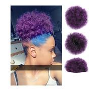 Hair Bun Pieces for Women Afro Puff with Drawstring Ponytail Extension Curly Bun Synthetic Short Wig for Black Women Hair