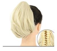 Hair Bun Pieces for Women Ladies Ponytail Warped Hair Extensions Synthetic Straight With Claw Clips Natural Wig Bun