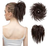 Hair Bun Pieces for Women Messy Bun for Women Short Ponytail With Elastic Band Wig Loop Hair Pack Shaggy Curly