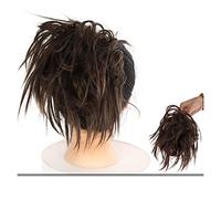 Hair Bun Pieces for Women Messy Bun Hair Slice Ponytail Extensions with Elastic Rubber Band Synthetic Fluffy Women Wig