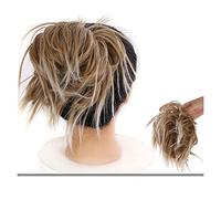 Hair Bun Pieces for Women Messy Bun Hair Slice Ponytail Extensions with Elastic Rubber Band Synthetic Fluffy Women Wig