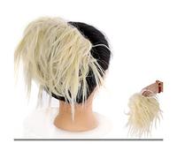 Hair Bun Pieces for Women Messy Bun Hair Slice Ponytail Extensions with Elastic Rubber Band Synthetic Fluffy Women Wig