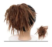 Hair Bun Pieces for Women Messy Bun Hair Slice Ponytail Extensions with Elastic Rubber Band Synthetic Fluffy Women Wig