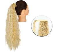 Hair Bun Pieces for Women Set Of 1 Synthetic Messy Bun Curly Wavy Wig Wraparound Ponytail Extensions Hair Accessories for Women