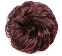 Hair Bun Pieces for Women Synthetic Messy Bun Donut Ponytail Hair Extensions with Elastic Rubber Band for Women