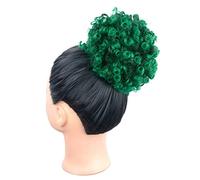 Hair Bun Pieces for Women Women's Synthetic Hair Bun Afro Curly Shaggy Ponytail Extensions with Drawstring for Black Women