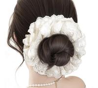 Hair Bun Scrunchies | Women Lace Updo Bun Hair Pieces | Ponytail Holder Styling Wigs Hairpieces for Ladies Bride Girlfriend Girls Sister Daughter