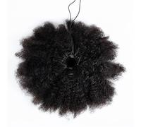 Hair Bun Shaggy Curly Ponytail Hair Extensions Afro with Drawstring Hair Comb Ponytail Bun Wig Hair Pieces for Black Women Hair Bun Piece(A,10inch 120g)