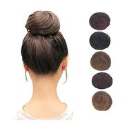 Hair bun Straight Hair Bun Chignon for Women Synthetic Hairpieces Short Ponytail Hair Extensions Elastic Drawstring Ponytail Hair Bun Extensions Hair Bun Hair Piece for Women(588-02)