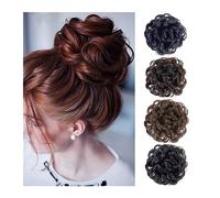 Hair bun Synthetic Claw Clip Hair Bun Chignon, Curly Messy Bun Scrunchies Ponytail Extension Clip in Hairpiece Hair Extension for Women Girls Hair Bun Hair Piece for Women(2-33)
