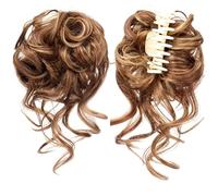 Hair Bun Synthetic Hair Bun Messy Curly Bun Claw Clip Bun Headband Wig Ponytail Hair Extensions Women Wig Hair Bun wig(SW207)