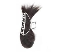 Hair Bun Synthetic Messy Bun Hair Bun Side Comb Clip Hair Bun Wig Removable Metal Shark Claw Clip Straight Hair Bun wig(4#)