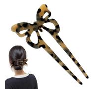 Hair Bun U Pins - Vintage Hair Fork, Bun Hair Sticks, Hairstyle Shots In The Way | French Twist Hair Accessories, 2 U-Shape Acetate Shaped Hairpins, C Pin