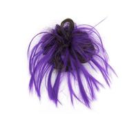 Hair Buns Accessories 2pcs Messy Hair Bun Piece Updo Fake Scrunchies Extension Wavy Curly Hairpieces Ponytail Chignon Headband for Women Hair Piece(Brown Violet)