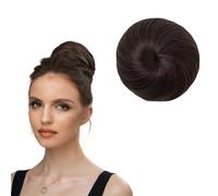 Hair Buns,Fake Bun for Women & Girls,Hair Pieces for Women,Chignon Hair Tool,Easy to Use,Enhance Your Looks in Seconds,Natural Effects,Applicable to All Occasions(Dark Brown)
