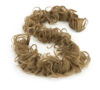 Hair Buns Hair Piece Large Synthetic Hairpiece Curly Messy Hair Bun Wrap Scrunchies Elastic Band Donut Updo Chignon Extension Piece(Color 4)