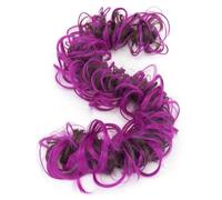 Hair Buns Hair Piece Large Synthetic Hairpiece Curly Messy Hair Bun Wrap Scrunchies Elastic Band Donut Updo Chignon Extension Piece(Color 16)