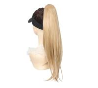 Hair Buns Hair Piece Long Wavy Straight Claw Clip On Ponytail Hair Extension Synthetic For Women Pony Tail Hairpiece(NC/4HL)