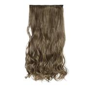 Hair Buns Hair Piece Synthetic Long Straight Clip In One Piece Hair Extension 5 Clips False Blonde Brown Black Heat Resistant Fake(10-86)