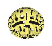Hair Cap for Shower - Cute one-eyed monster Large Shower Cap Reusable Waterproof, Double Layer Shower Cap for Women, Hair Cap for Shower with Peva Lining and Elastic Rope
