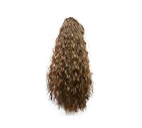 Hair Care 50cm/19.6''Long Curly Ponytail Clip in Claw Hair Resistant Synthetic Fiber Wig Extension Natural Synthetic Hairpiece Natural Wigs