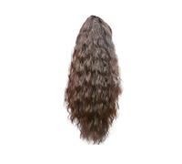 Hair Care 50cm/19.6''Long Curly Ponytail Clip in Claw Hair Resistant Synthetic Fiber Wig Extension Natural Synthetic Hairpiece Natural Wigs