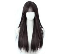 Hair Care 58cm/23'' Long Black Wigs for Women Long Straight Wigs Resistant Fiber Wigs Curly Wig Natural Looking Synthetic Heat Resistant Natural Wigs