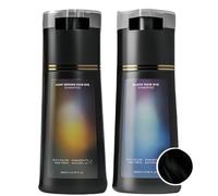 Hair Care Dye Shampoo,Polar Hair Dye Shampoo,H/air D/ye Shampo/o Permanent for Men&Women,3 in 1 Sha/mpoo for Color Treated Ha/ir,Permanent Hair D/ye,Natural Ha/ir D/ye Shamp/oo#Light Brown &Black