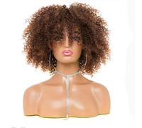 Hair Care Explosive Head Wig European and American Wig Female Short Curly Hair Synthetic Wig Straight Wigs Resistant Fiber Wigs Natural Wigs