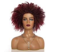 Hair Care Explosive Head Wig European and American Wig Female Short Curly Hair Synthetic Wig Straight Wigs Resistant Fiber Wigs Natural Wigs
