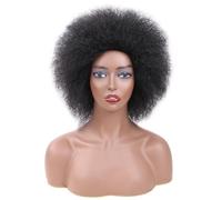 Hair Care Short Wavy Wig with Bangs Fake Hair Short Ladies Wig Synthetic Wig 35cm/14'Natural Fluffy Explosive Head Explosion Natural Wigs